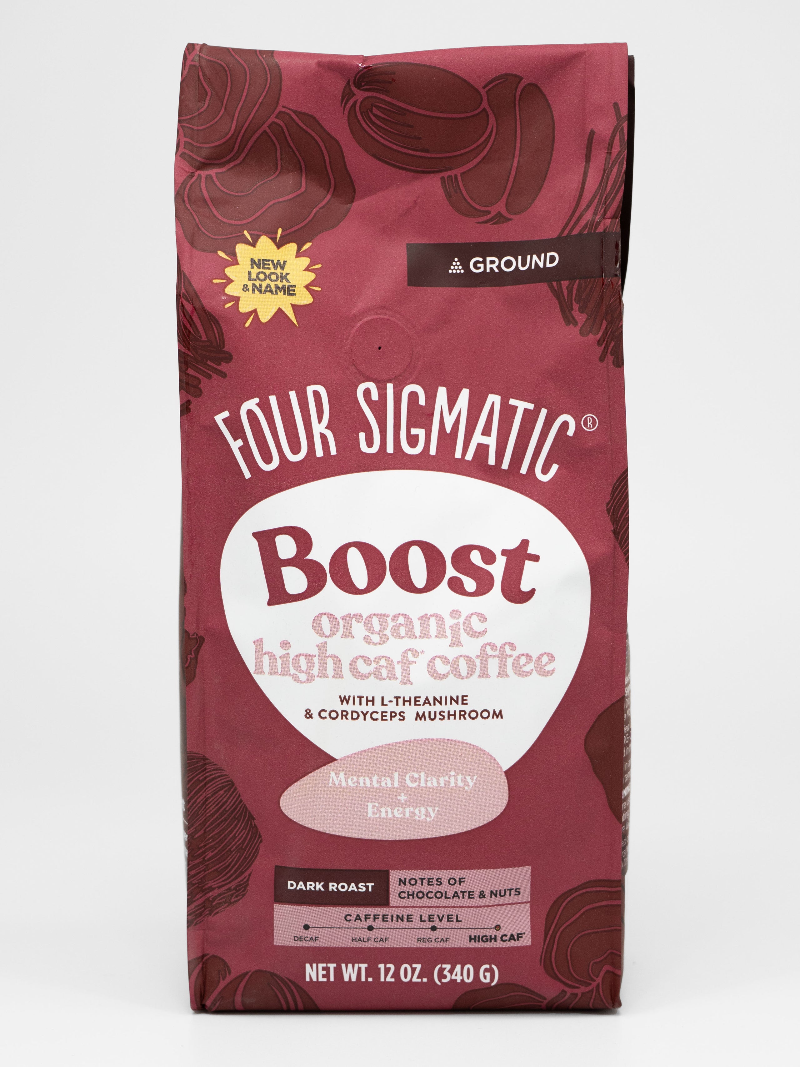 Four Sigmatic Boost LTheanine & Cordyceps Ground Coffee Strains
