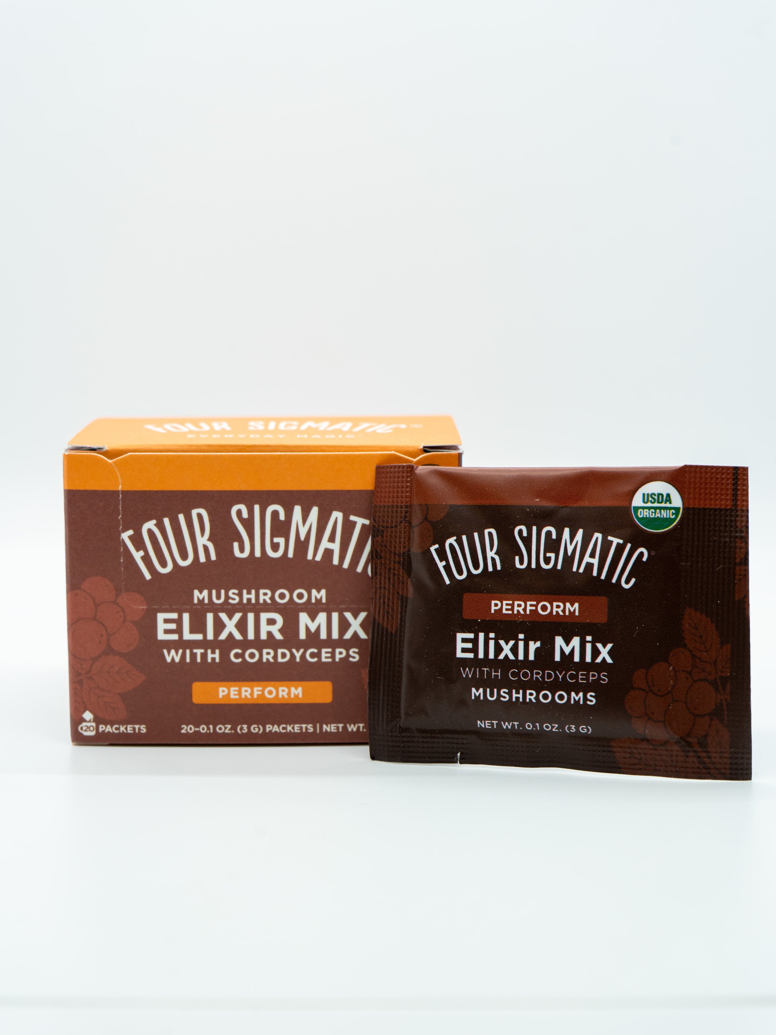 Four Sigmatic Mushroom Elixir Mix with Cordyceps Perform Strains
