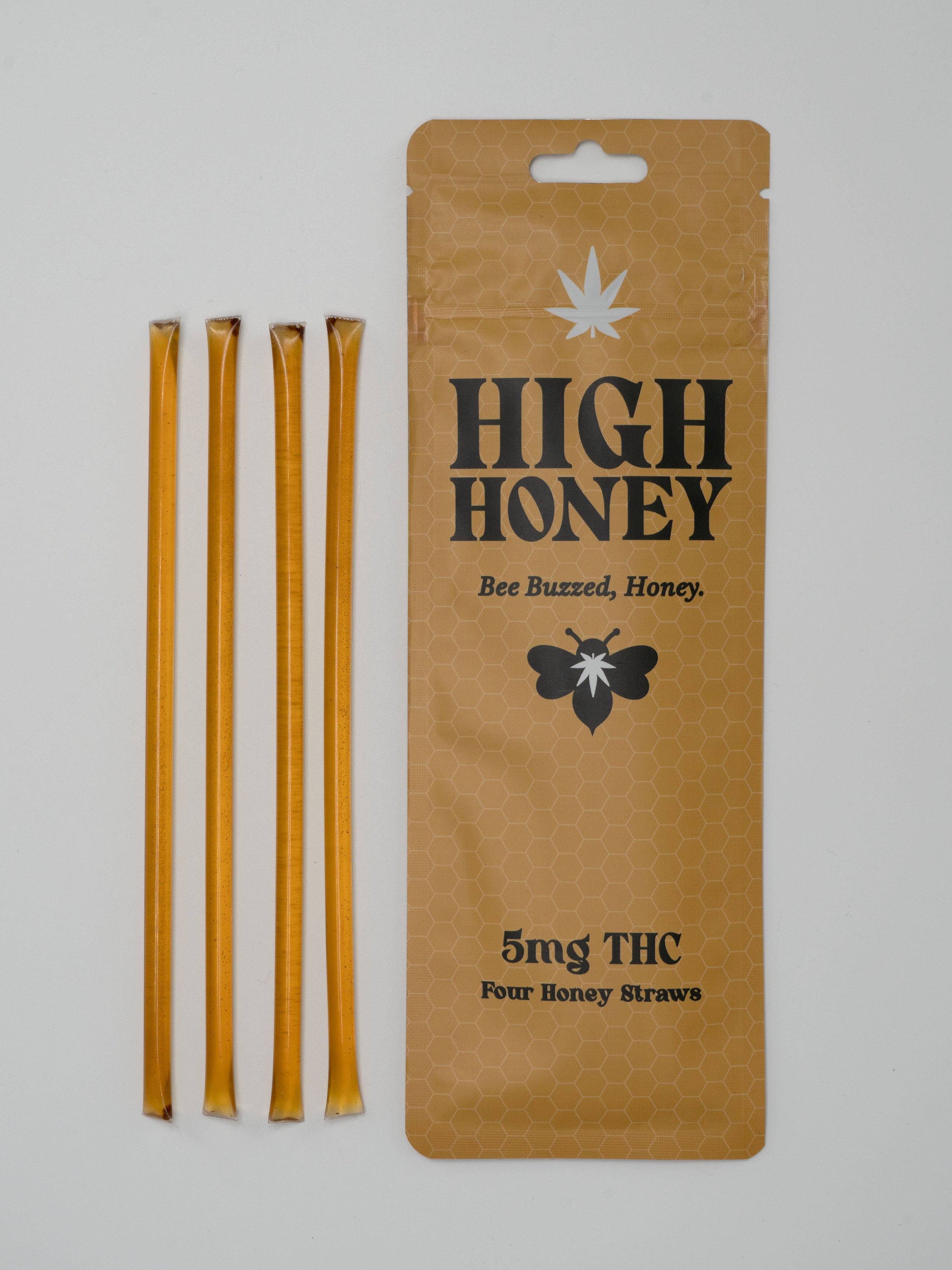 High Honey | 5mg D9 THC Honey Straws | 4 pcs | Strains of the Earth